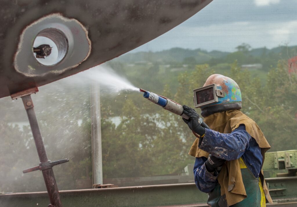 Sandblasting services at 312 Truck Body Repair & Painting