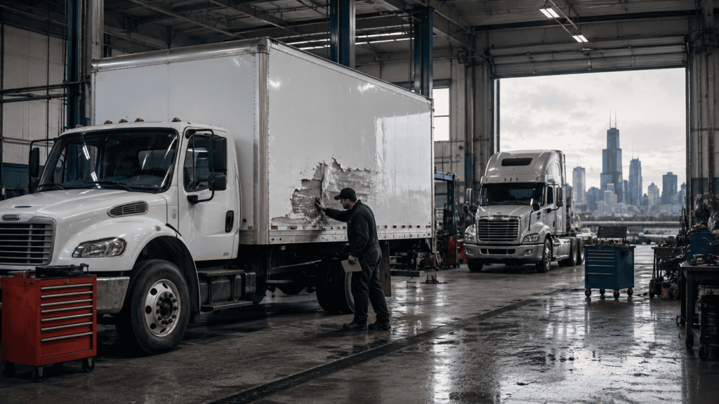 How to Choose the Right Commercial Truck Body Shop in Chicago